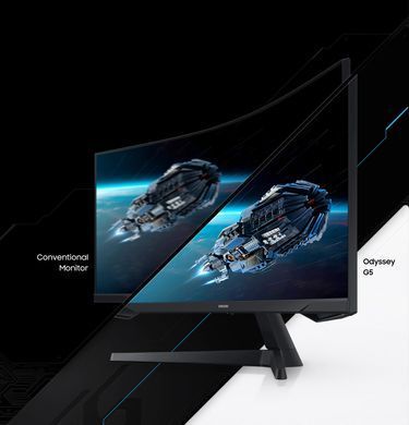 Samsung Монитор 34" Odyssey G5 C34G55TWW D-Sub, 2xHDMI, DP, VA, 3440x1440, 21:9, 165Hz, 1ms LC34G55TWWIXCI фото