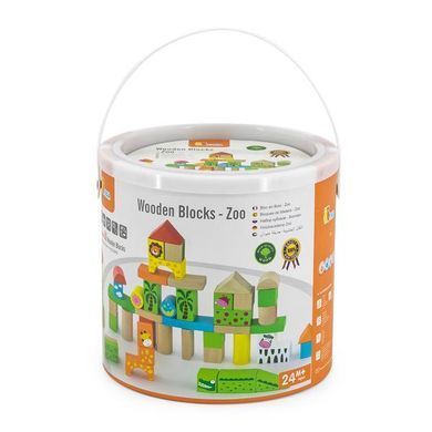Дерев'яні кубики Viga Toys Зоопарк 50 шт. (50286) dt_9496 фото
