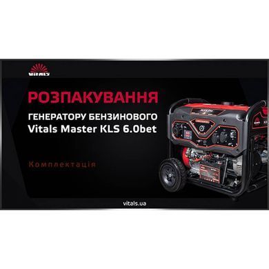 Генератор бензиновий Vitals Master KLS 6.0bet V95865N фото