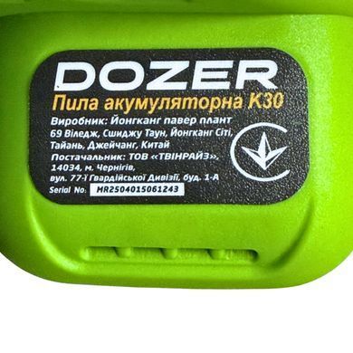 Пила аккумуляторная "DOZER" K30