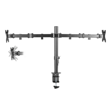 Кронштейн Brateck LDT12-C024N, 13"-32", до 8 кг, VESA від 75x75 до 100x100Кут нахилу: +45&deg;~-45&deg;, Пов BRATECK LDT12-C024N 3725497 фото