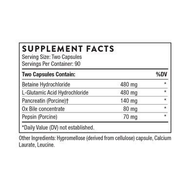 Пищеварительные ферменты Био-Гест Thorne Research (Bio-Gest) 180 вегетарианских капсул