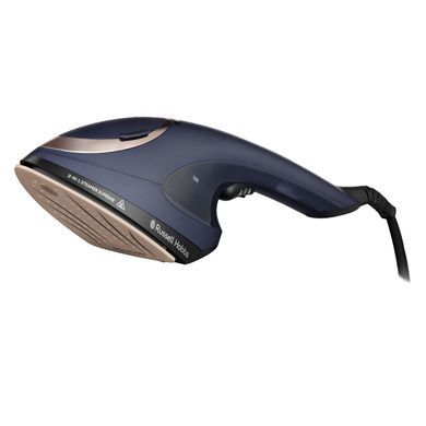 Russell Hobbs Отпариватель Steam Genie 2-в-1, 1700Вт, 150мл, паровой удар -20гр, постоянный пар - 20гр, керам. подошва, синий 28370-56 фото