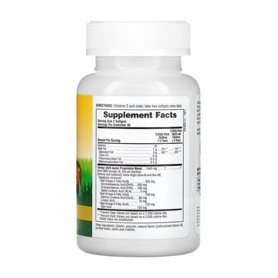 Омега 3 6 9 для детей, Omega 3/6/9 Junior, Nature's Plus, Animal Parade, лимонный вкус, 90 жевательных мягких капсул