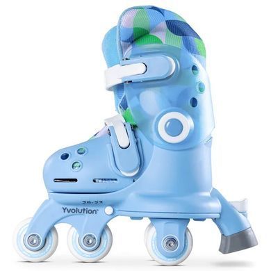 Роликові ковзани Yvolution Twista, розмір 30-34, блакитний