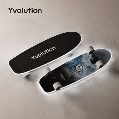 Скейтборд Yvolution Dynamo Cruiser LED 76см, синій (379407)
