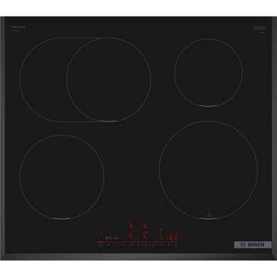 Bosch Варочная поверхность индукционная, 60см, расширенная зона, сенсор PerfectFry Plus, Home Connect, черный PIF651HC1E фото
