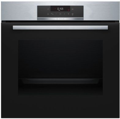 Bosch Духова шафа електрична, 71л, A, дисплей, конвекція, нерж (372772) HBA172BS0 фото