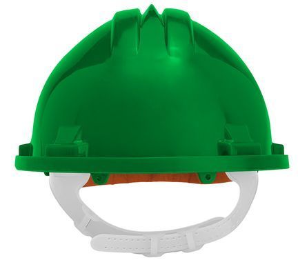 Каска защитная NEO TOOLS 97-203, зеленая, HDPE, класс 0, защита от электричества, CE сертификат Зеленый
