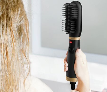Rowenta Щетка-выпрямитель Powerstraight , темп.режимов-2, 160-200С, ионизация, керамика, черный UB5920F0 фото