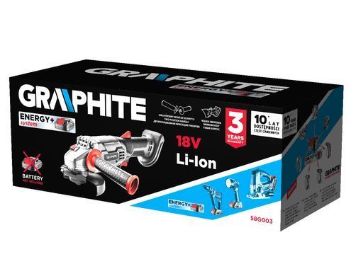 Акумуляторна КШМ GRAPHITE 58G003 (115 мм, 10000 об/хв, 18V) без АКБ 58G003 фото