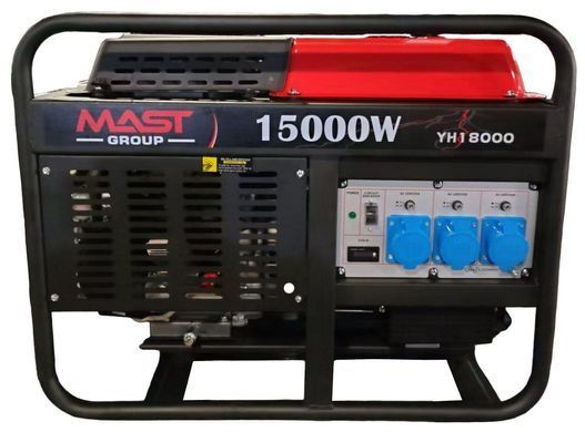 Бензиновий генератор MAST GROUP YH18000 + газова плитка Orcamp CK-505 + електричний обігрівач Gardyer HE2000 KYH18000 фото
