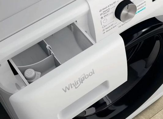 Whirlpool Прально-сушильна машина фронтальна, 9(7)кг, 1600, A+, 60см, дисплей, пара, інвертор, білий (364849) FFWDB976258BVUA фото