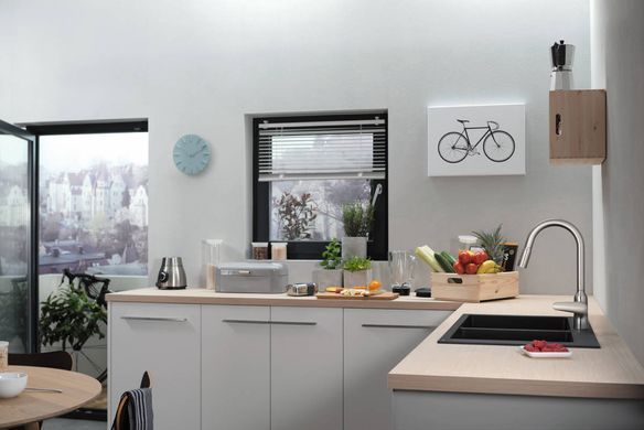 Смеситель для кухни Hansgrohe Focus M42, дл.излива - 224мм, вытяжной, 1 рычаг, KM220, хром