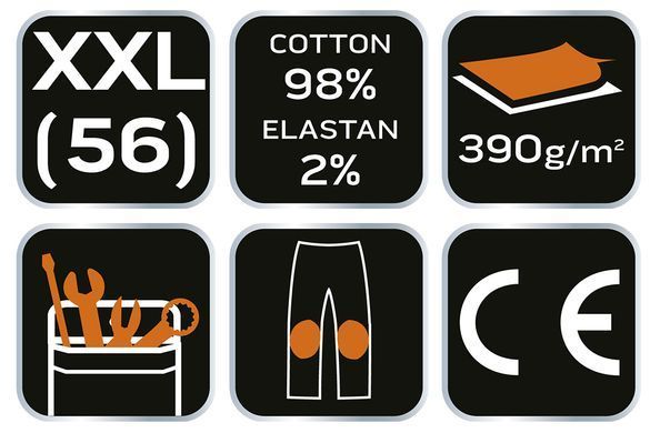 Робочі штани DENIM, посилення коліна, розмір XXL