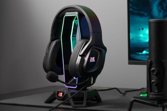 Гарнитура игровая 2E GAMING HG340, 7.1, USB-A, RGB, 2м, чёрный 2E-HG340BK-7.1 фото
