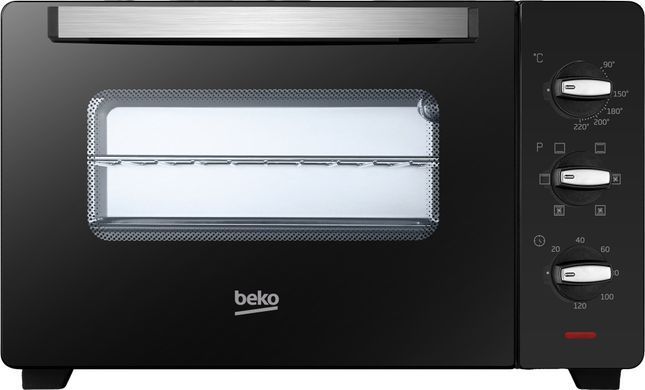Піч електрична Beko 30л, 1600Вт, механіч., конвекція, чорна (383374) BMOF30B фото