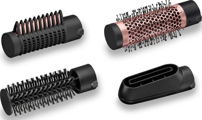 BaByliss Фен-щетка, 1000Вт, режимов-2, иониз-я, хол. обдув, керамика, черный AS126E фото