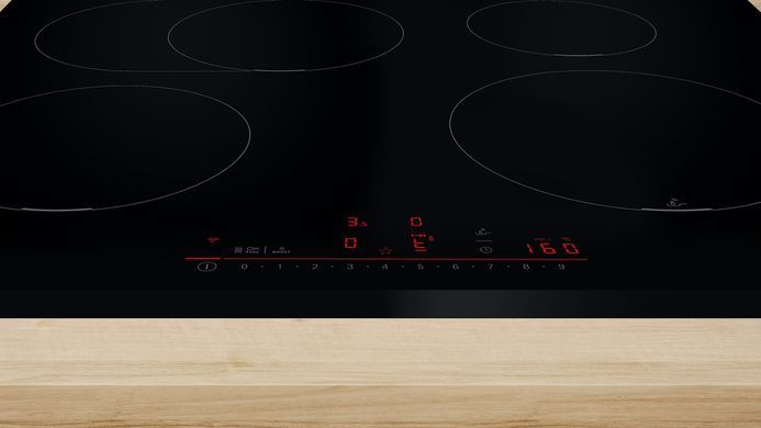 Bosch Варочная поверхность индукционная, 60см, расширенная зона, сенсор PerfectFry Plus, Home Connect, черный PIF651HC1E фото