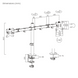Кронштейн Brateck LDT12-C024N, 13"-32", до 8 кг, VESA від 75x75 до 100x100Кут нахилу: +45&deg;~-45&deg;, Пов BRATECK LDT12-C024N 3725497