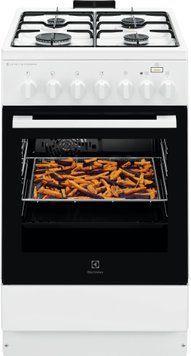 Electrolux Плита комбинированная, 58л, 50x60см, конвекция, пар, белый LKK560011W фото