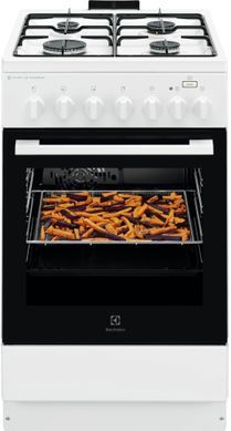 Electrolux Плита комбінована, 58л, 50x60см, конвекція, пара, білий (382769) LKK560011W фото