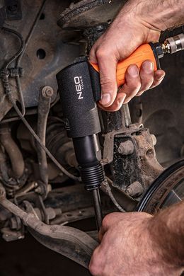 Пневматический молоток NEO Tools 14-028, 3 зубила, 1/4", компактный, кейс