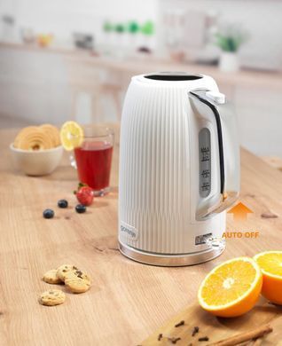 Gorenje Електрочайник 1.7л, Strix-контроль, білий матовий (383658) K17DPW фото
