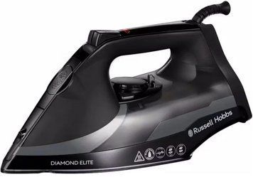 Russell Hobbs Праска Diamond Elite, 3100Вт, 350мл, 20, паровий удар -220гр, самоочищування, керам. підошва, чорний (385892) 27000-56 фото
