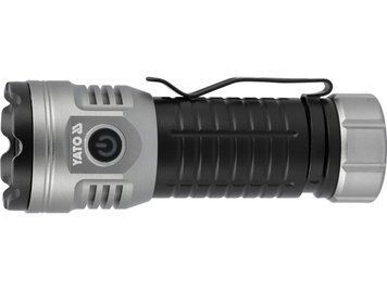Фонарь ручной диодный YATO от аккумул. Li-PO 3,7В 2.6Агод, 30Вт, 7 реж - 3000/ 1600/ 1000/ 500/250 Lm YT-085612 фото