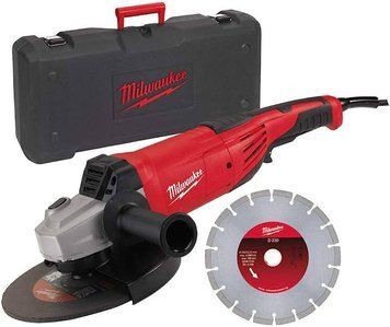 Болгарка (кутова шліфмашина) MILWAUKEE, AG 22-230 DMS-DSET, 2200Вт, &Oslash;230мм (+ алмазний диск) 4933440292 фото