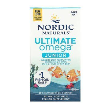 Омега для подростков, Nordic Naturals Ultimate Omega Junior,90 капсу
