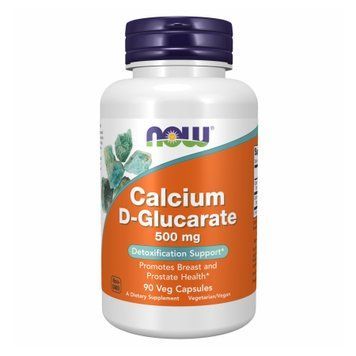 Кальций Глюкорат Now Foods (Calcium D-Glucarate) 500 мг 90 вегетарианских капсул