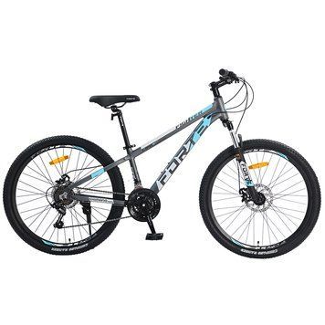 Велосипед FORTE FIGHTER алюм.рама 12", колеса 24", Сірий