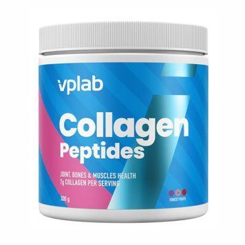 Коллагеновые пептиды с витамином С (Collagen Peptides) 7000 мг 300 г со вкусом лесных ягод