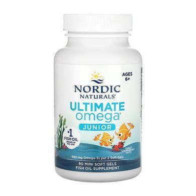 Омега для подростков, Nordic Naturals Ultimate Omega Junior,90 капсу