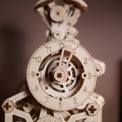 Дерев'яний механічний 3D конструктор Ugears Годинник двигун (70217) dt_93677 фото