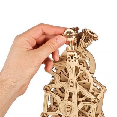 Дерев'яний механічний 3D конструктор Ugears Годинник двигун (70217) dt_93677 фото