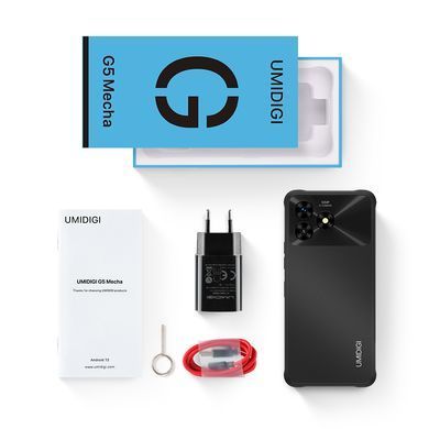 UMIDIGI Смартфон G5 Mecha (RP08) 6.6" 8/128ГБ, 2SIM, 6000мА&middot;год, чорний (373779) 6973553523002 фото