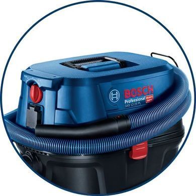 Bosch Пилосос професійний GAS 12-25 PL, 1350Вт, 200мБар, контейнер 25л, НЕРА Н13, 9кг (306042) 0.601.97C.100 фото