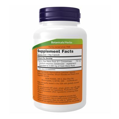 Maca 750mg - 90 vcaps Now Foods