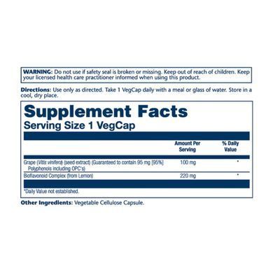 Grape Seed Extract 100mg - 60 vcaps Solaray