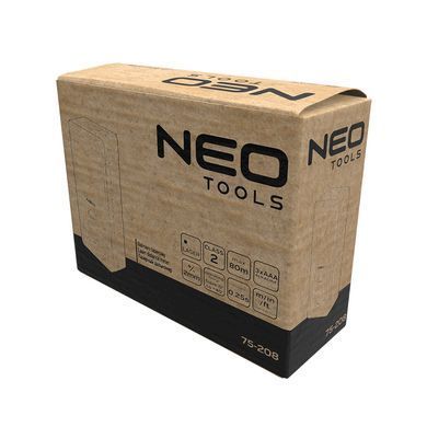Лазерний далекомір NEO TOOLS 75-208, 80 м, IP54, професійний