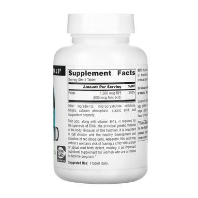 Folic Acid 800 mcg - 200 tabs