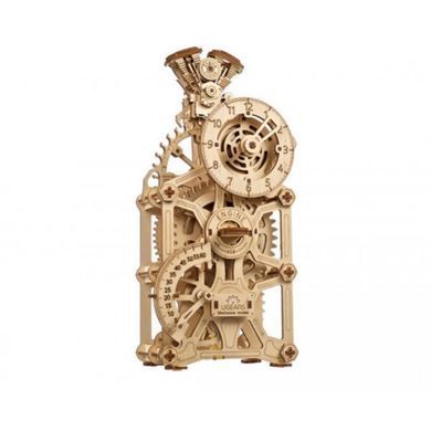 Дерев'яний механічний 3D конструктор Ugears Годинник двигун (70217) dt_93677 фото