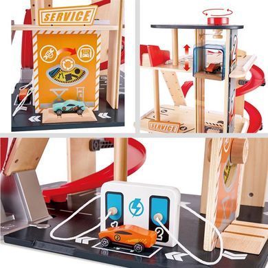 Автотрек Hape з гаражем і машинками (E3019) dt_79168 фото