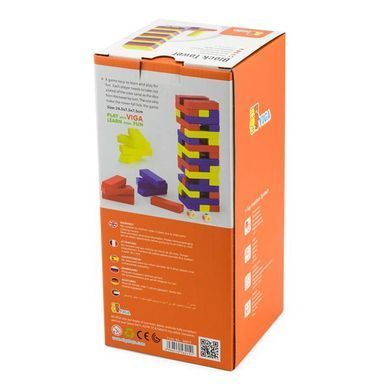 Настольная игра Viga Toys Цветная дженга деревянная (56215) dt_9527 фото