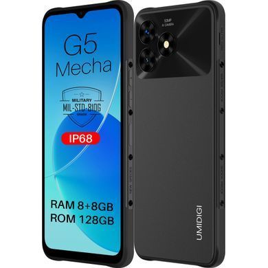UMIDIGI Смартфон G5 Mecha (RP08) 6.6" 8/128ГБ, 2SIM, 6000мА&middot;год, чорний (373779) 6973553523002 фото