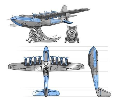 Коллекционная модель-конструктор Metal Time Celestial Hercules Spruce Goose H-4 Aircraft Самолет механический (MT100) dt_94861 фото