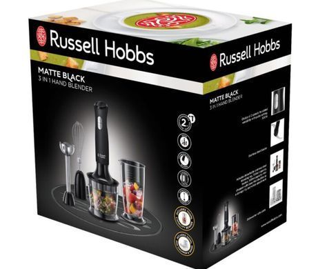 Занурювальний блендер Russell Hobbs 24702-56 Matte Black 3in1 (6651540) 23825026002 фото